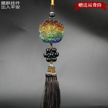 起亚秀尔汽车挂件保平安符佛珠挂饰水晶饰品创意貔貅车载用品